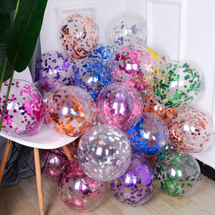 12 tommers paljetter lateksballonger