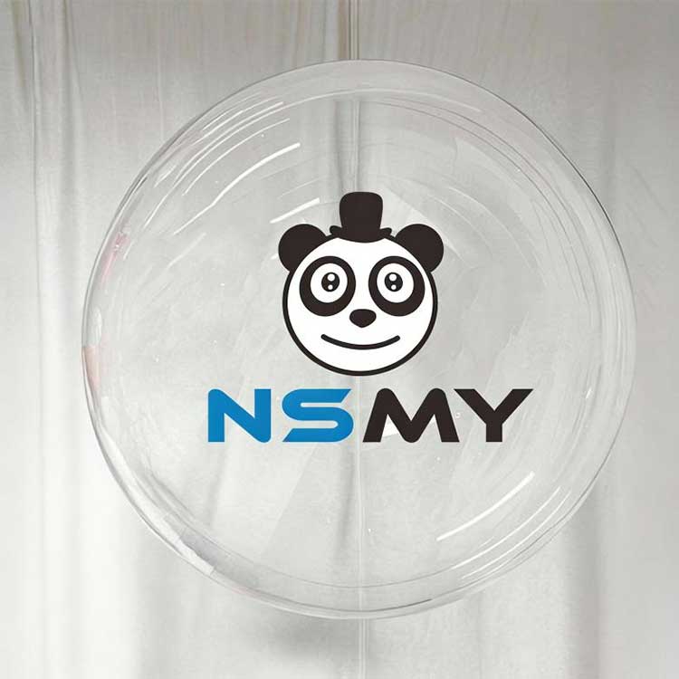 48-tommers runde klare Bobo-ballonger