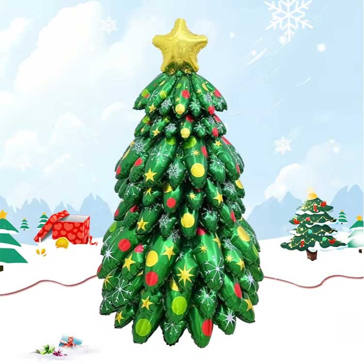 Juletre Stand Up Folie Ballong