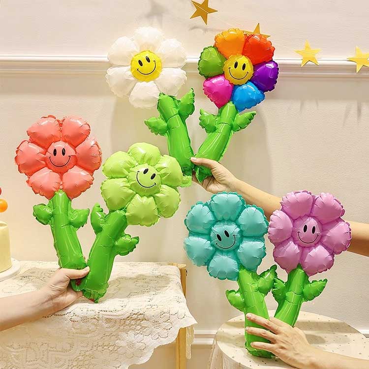 Håndholdt solsikkefolieballong