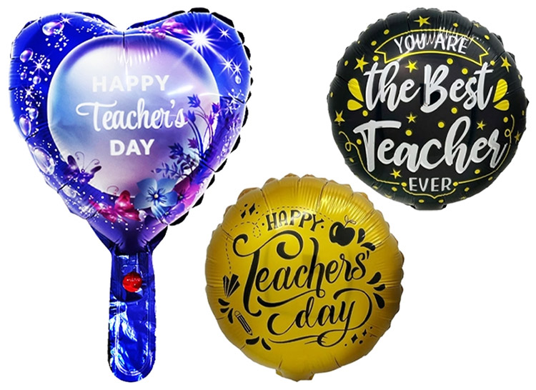 happy teachers day foil balloon