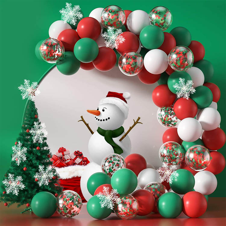 Merry Christmas Ballonger Arch Garland Kit