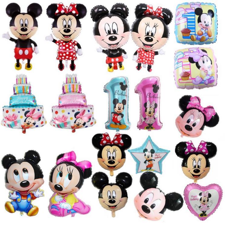 Mickey Minnie tema folieballonger