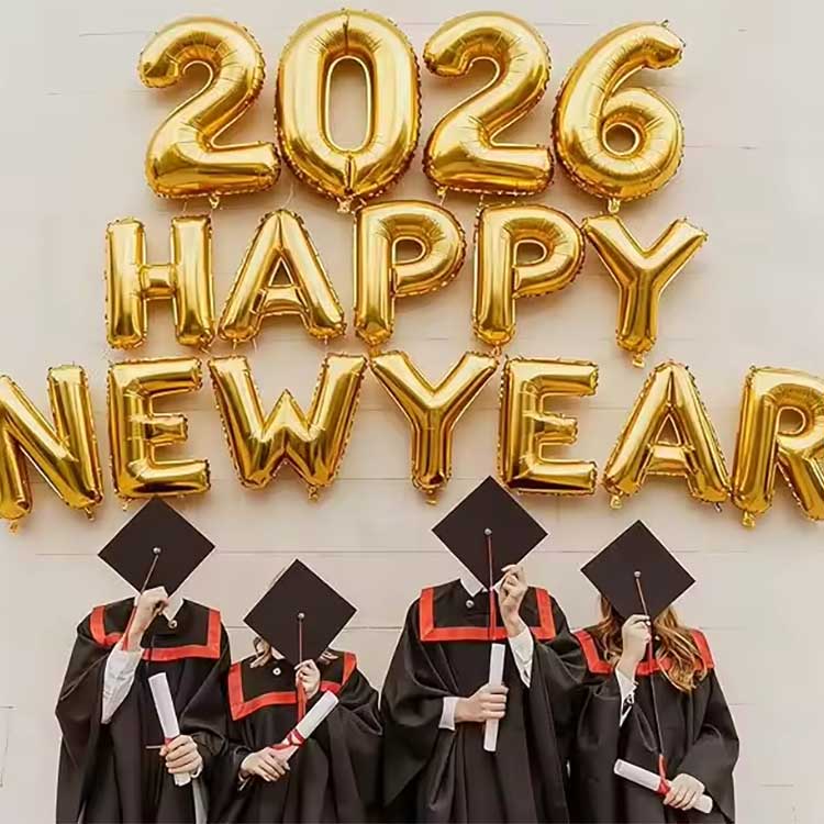 Nyttårs folieballongsett