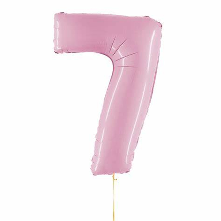 Pastellrosa tallballonger