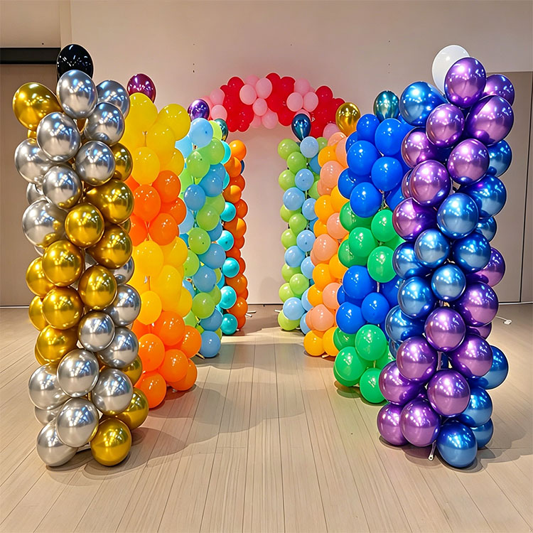 Selvoppblåst ballongstativ